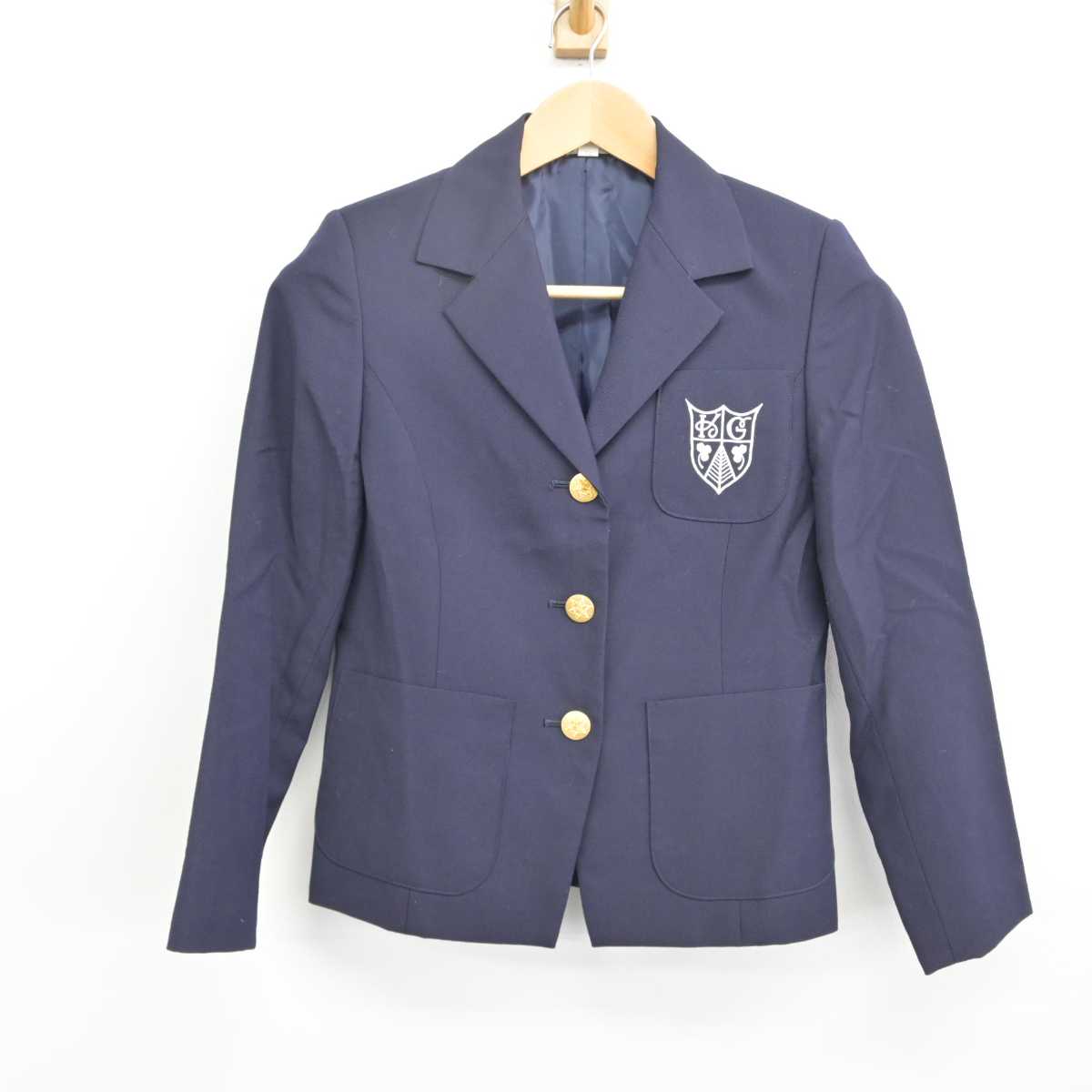 【中古】兵庫県 甲南女子大学 女子制服 2点（ブレザー・スカート）sf039676