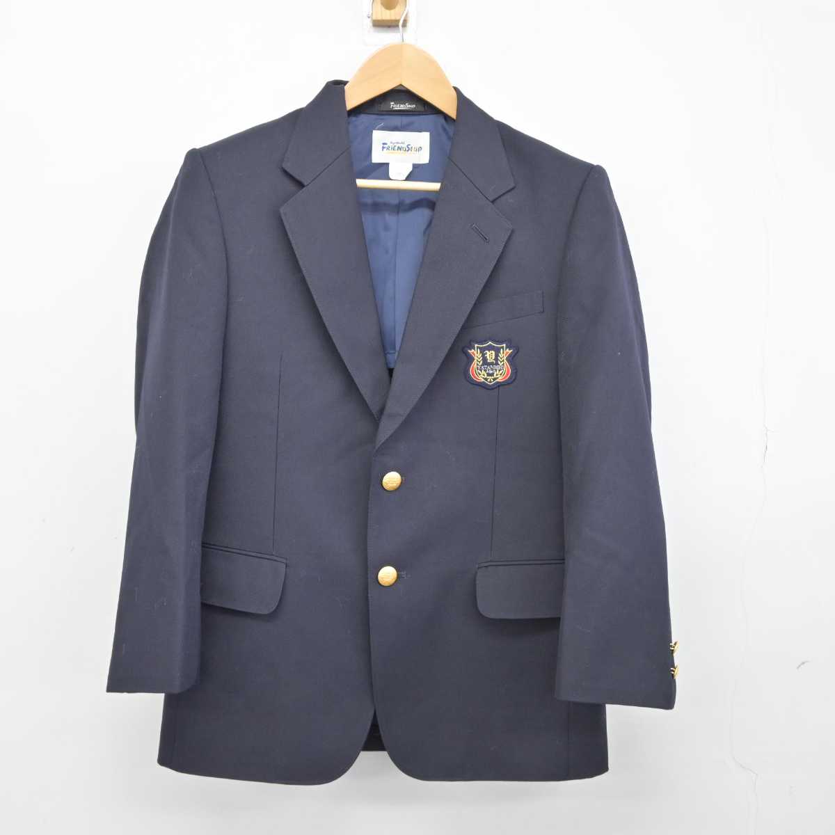 【中古】大阪府 矢田西中学校 男子制服 5点（ブレザー・シャツ・ズボン）sf039693