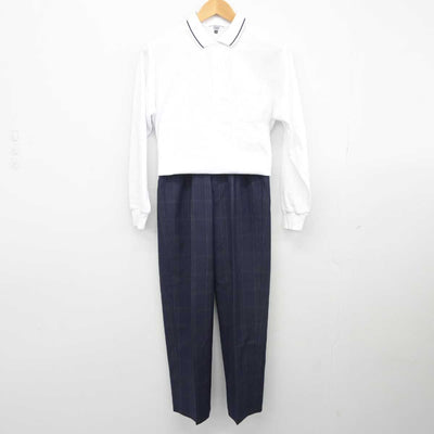 【中古】大阪府 矢田西中学校 男子制服 2点（シャツ・ズボン）sf039694