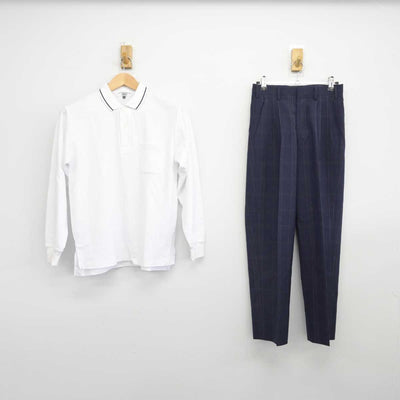 【中古】大阪府 矢田西中学校 男子制服 2点（シャツ・ズボン）sf039694