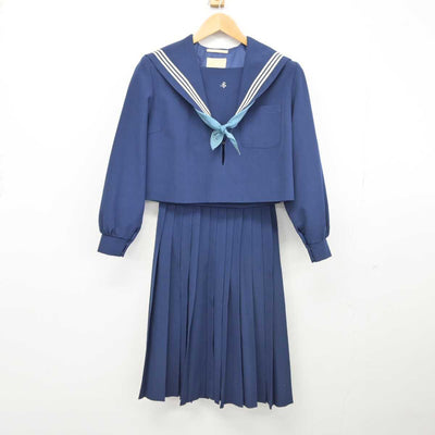 【中古】愛知県 愛知淑徳中学校高等学校 女子制服 3点（セーラー服・スカート）sf039701