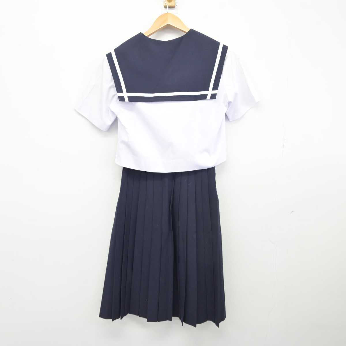 【中古】愛知県 刈谷北高等学校 女子制服 2点（セーラー服・スカート）sf039703