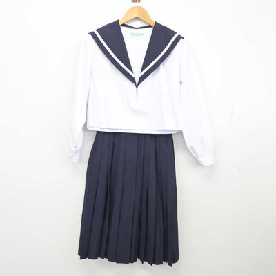 【中古】愛知県 刈谷北高等学校 女子制服 2点（セーラー服・スカート）sf039704
