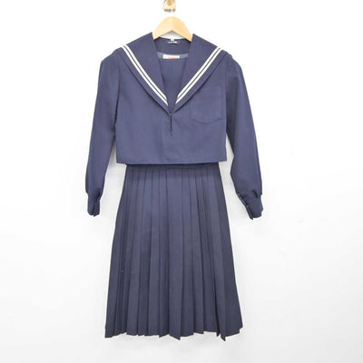 【中古】大阪府 大府中学校 女子制服 3点（セーラー服・スカート・スカート）sf039705