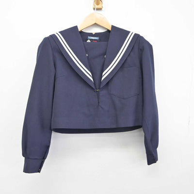 【中古】大阪府 大府中学校 女子制服 2点（セーラー服・スカート）sf039706