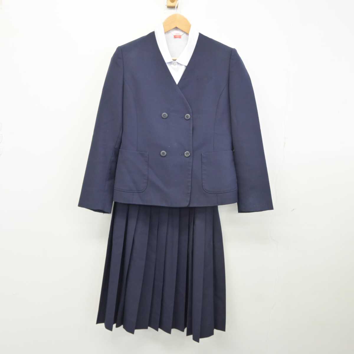 【中古】富山県 和合中学校 女子制服 3点（ブレザー・シャツ・スカート）sf039712