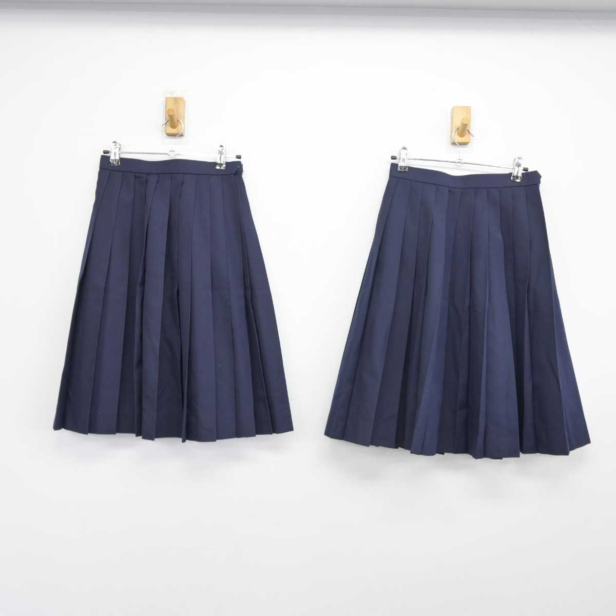 【中古】富山県 和合中学校 女子制服 2点（スカート・スカート）sf039715