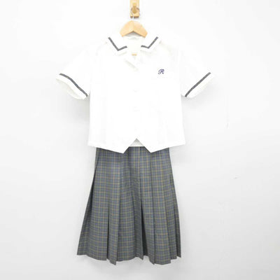 【中古】熊本県 力合中学校 女子制服 2点（シャツ・スカート）sf039728