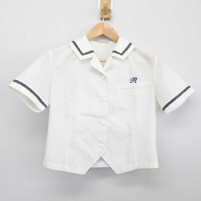 【中古】熊本県 力合中学校 女子制服 2点（シャツ・ニットベスト）sf039729