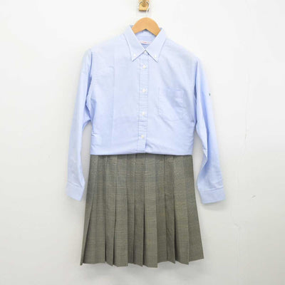 【中古】神奈川県 横浜創英高等学校 女子制服 3点（シャツ・ニット・スカート）sf039738