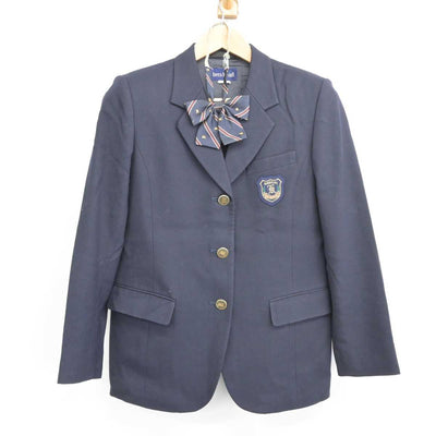 【中古】神奈川県 鵠沼高等学校 女子制服 3点（ブレザー・スカート）sf039754