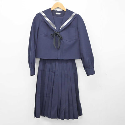 【中古】愛知県 尾西第三中学校 女子制服 3点（セーラー服・スカート）sf039782