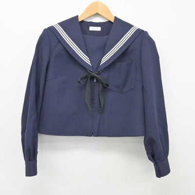 【中古】愛知県 尾西第三中学校 女子制服 3点（セーラー服・スカート）sf039782