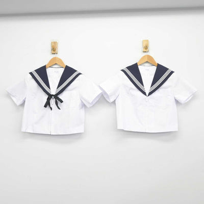 【中古】愛知県 尾西第三中学校 女子制服 4点（セーラー服・スカート）sf039783