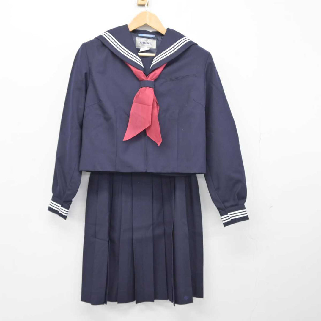 【中古】埼玉県 川越西高等学校 女子制服 3点（セーラー服・スカート）sf039787 | 中古制服通販パレイド