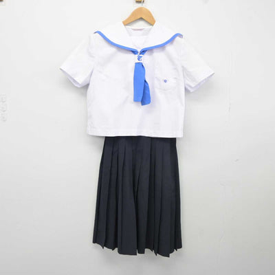 【中古】石川県 高尾台中学校 女子制服 4点（セーラー服・スカート）sf039803