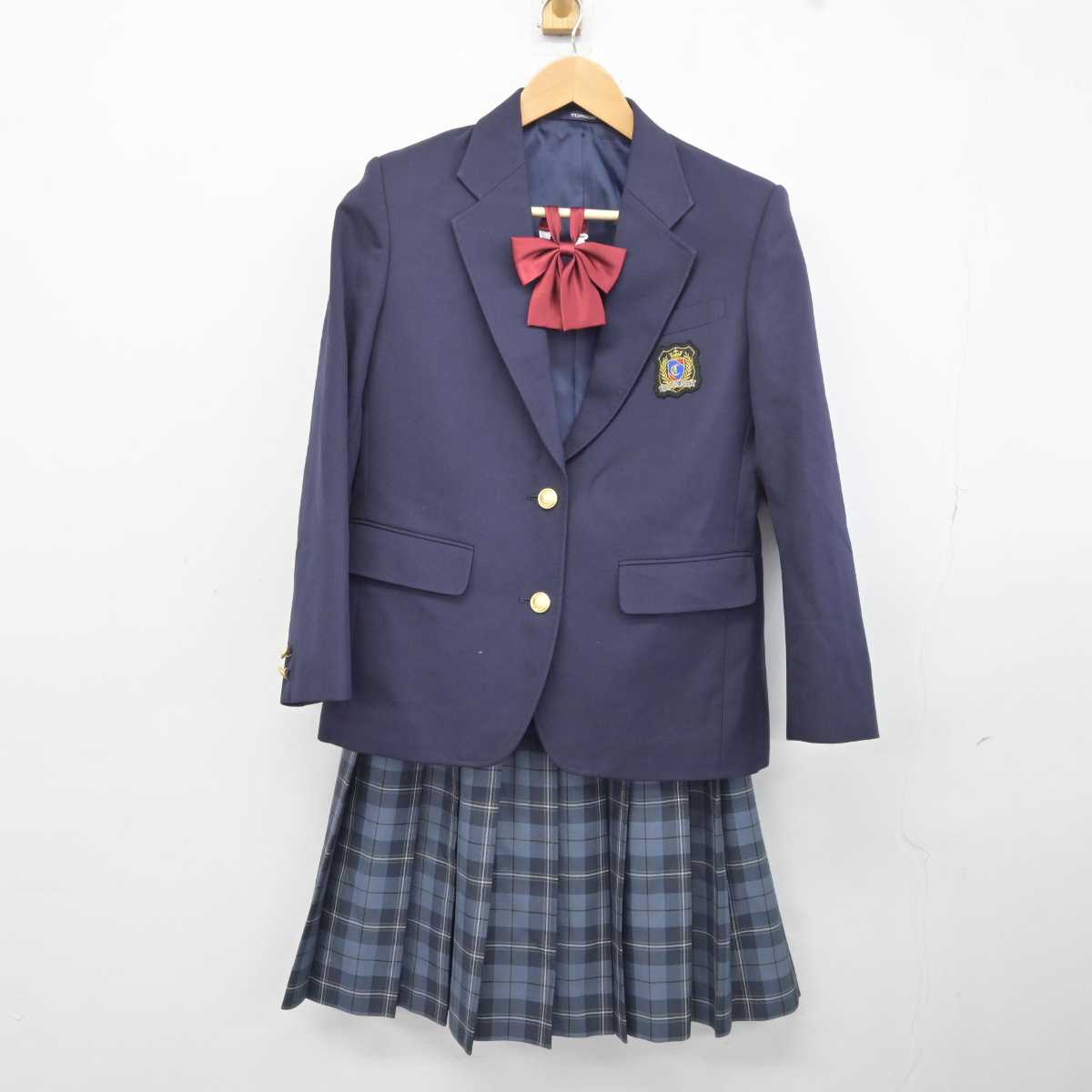 【中古】千葉県 千城台西中学校 女子制服 3点（ブレザー・スカート）sf039832