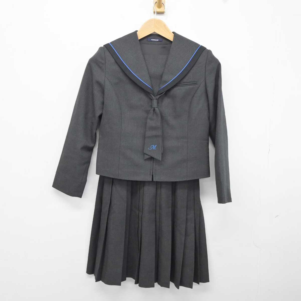 【中古】愛知県 益富中学校 女子制服 3点（セーラー服・スカート）sf039870